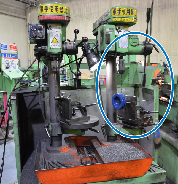 小型プーリー加工機